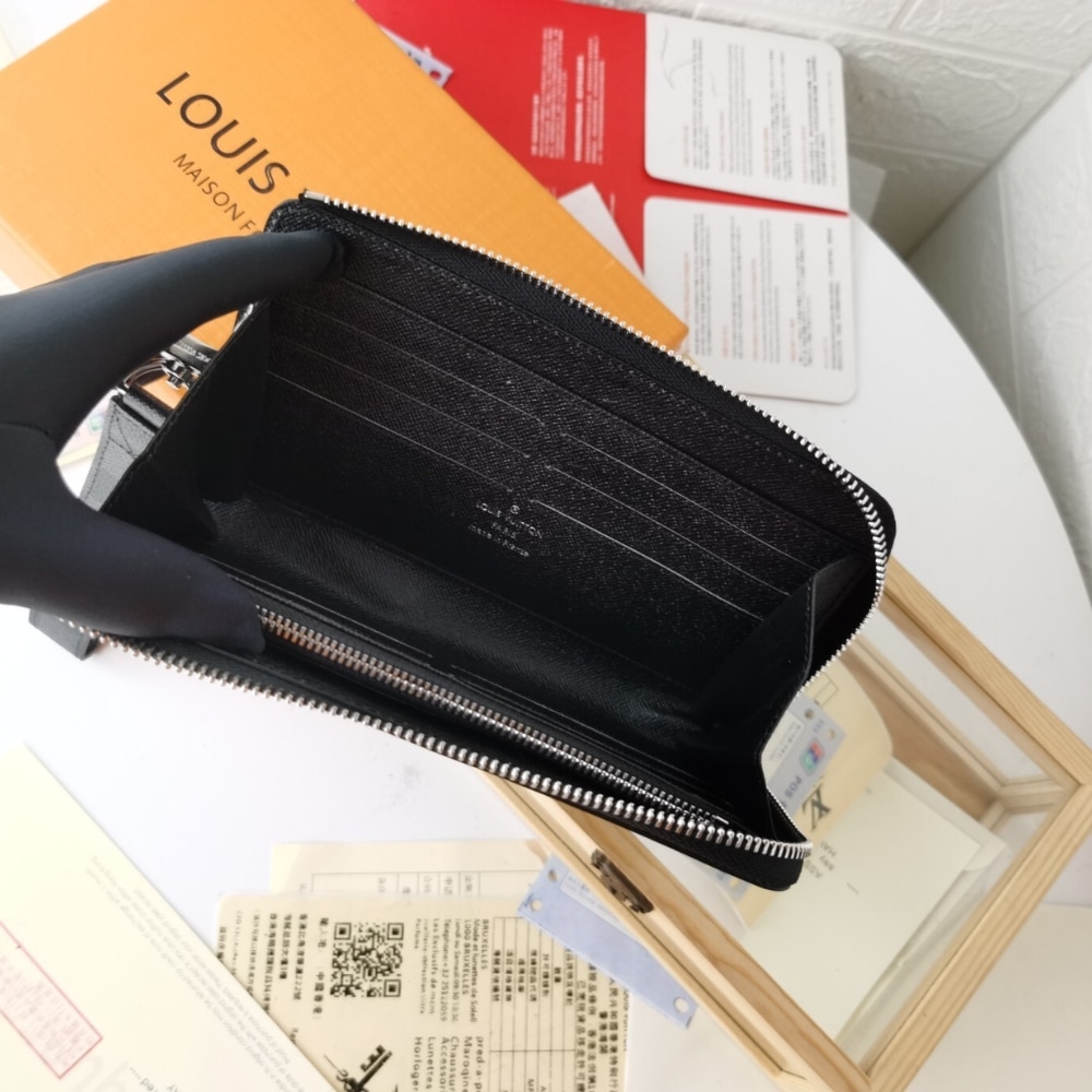 LOUIS VUITTON ZIPPY DRAGONNE WALLET DAMIER GRAPHITE 19CM N60379 - Image 7