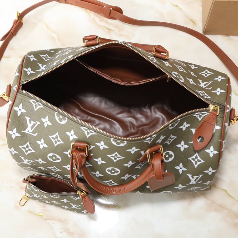 LOUIS VUITTON SPEEDY P9 BANDOULIÈRE 40 BAG GREEN SANCHA 40CM M15244 - Image 5