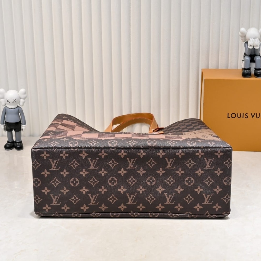 LOUIS VUITTON SHOPPER TOTE MM MONOGRAM CANVAS BROWN 40CM M15274 - Image 5