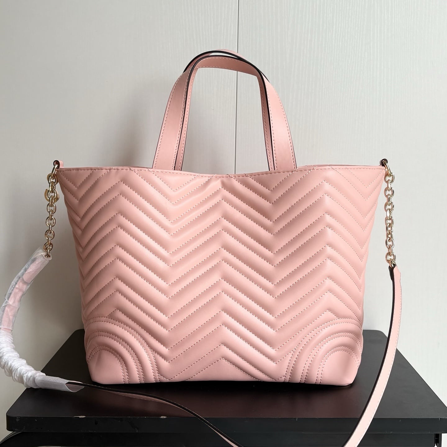 GUCCI BETTY MEDIUM TOTE BAG PALE PINK MATELASSE 28CM 847387 AAFA1 6823 - Image 5