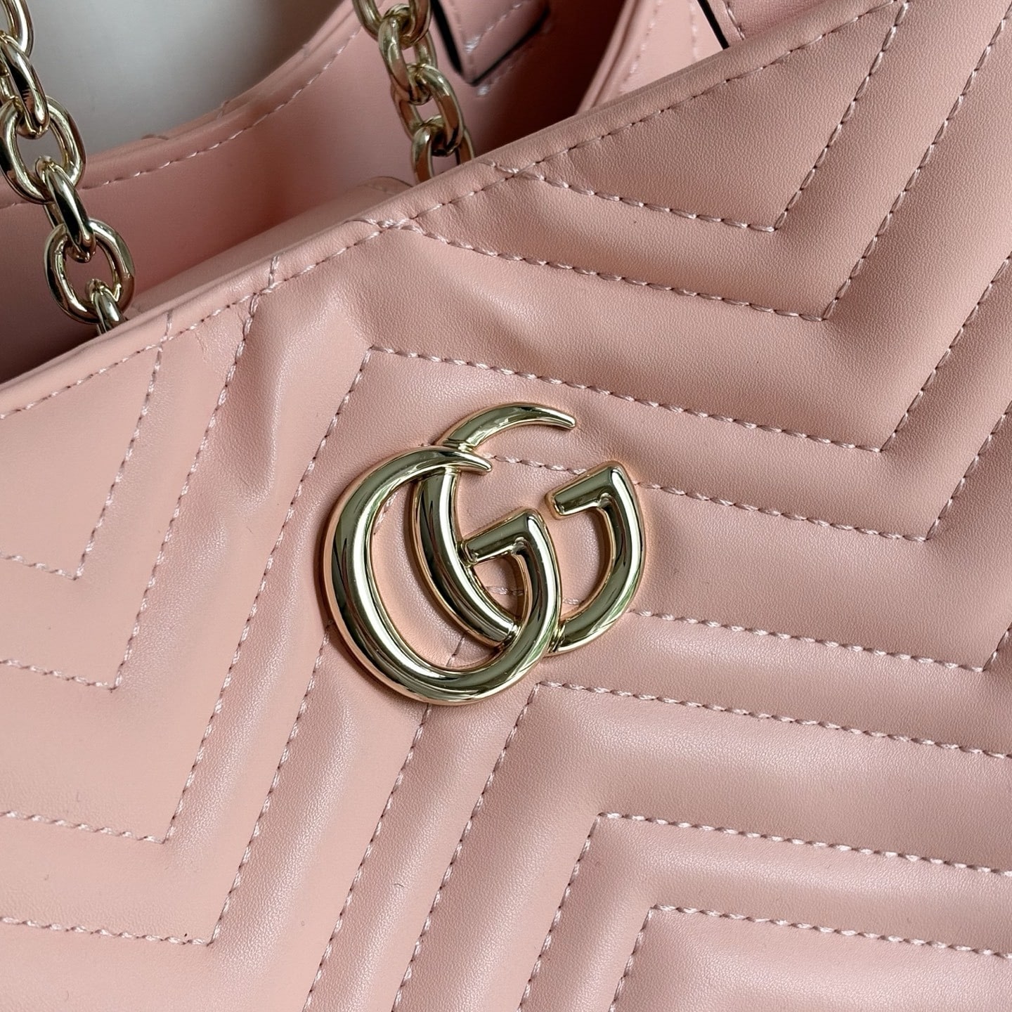 GUCCI BETTY MEDIUM TOTE BAG PALE PINK MATELASSE 28CM 847387 AAFA1 6823 - Image 10