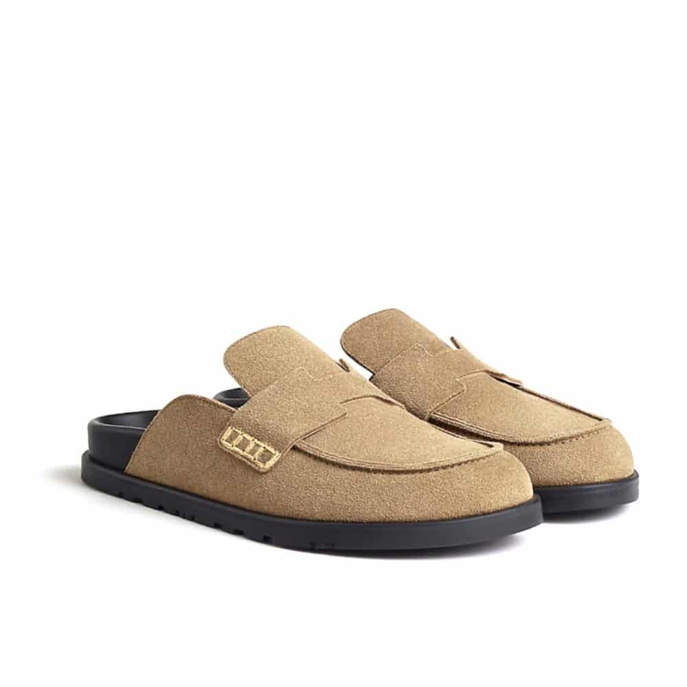 HERMES GO MULE BROWN H231745ZHE5400