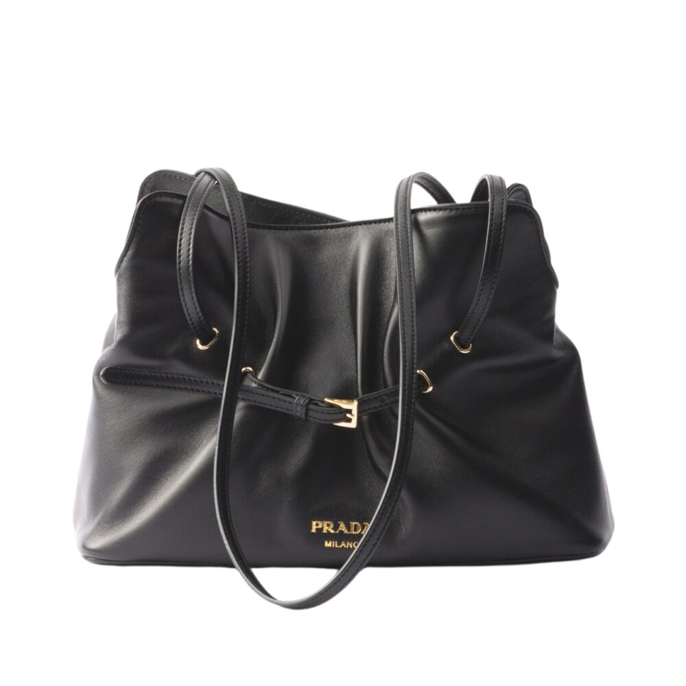 PRADA DADA SMALL NAPPA BAG BLACK 26CM 1BG586 2DX8 F0002 V OOO