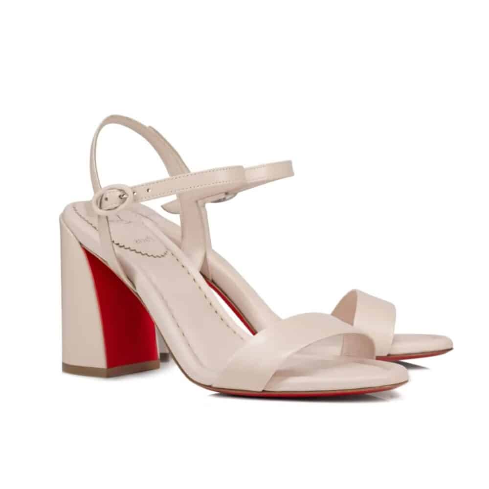 CHRISTIAN LOUBOUTIN MISS JANE 85 SANDAL BEIGE 1240672F608