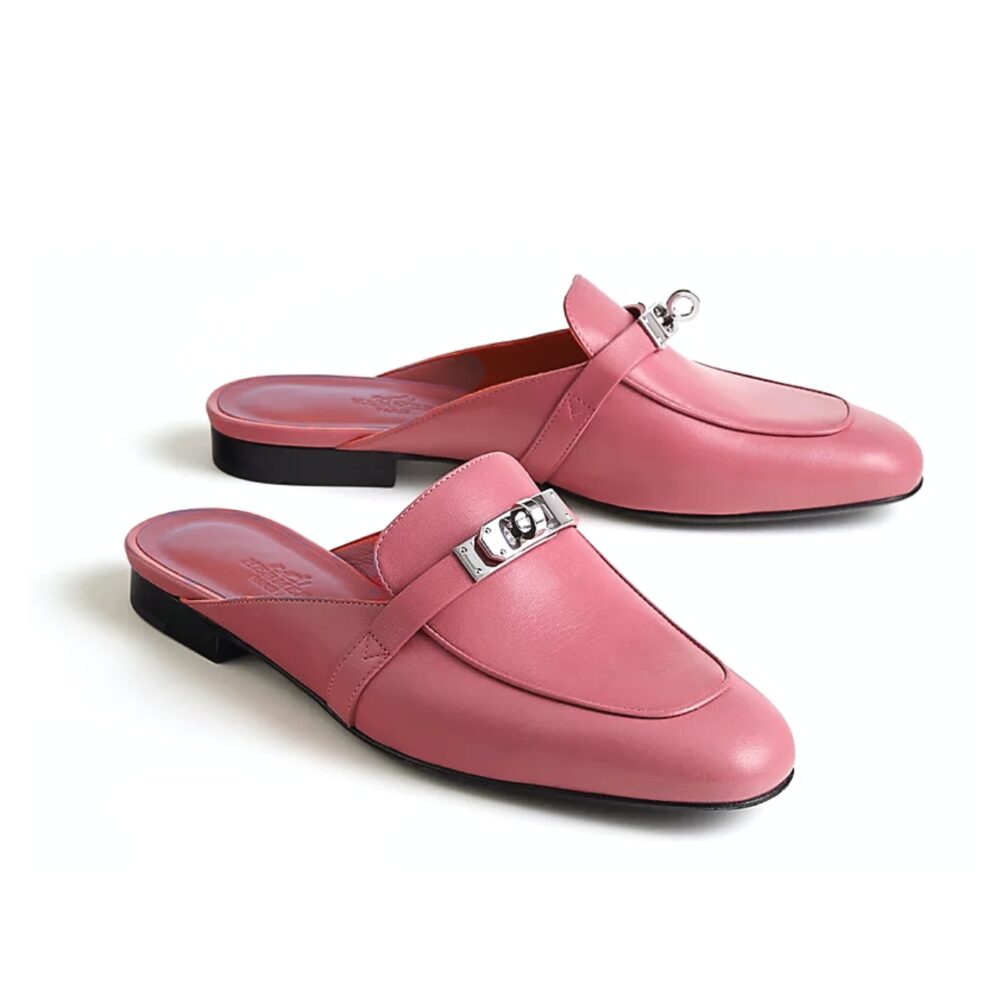 HERMES OZ MULE ROSE APHRODITE H211157Z 8H365
