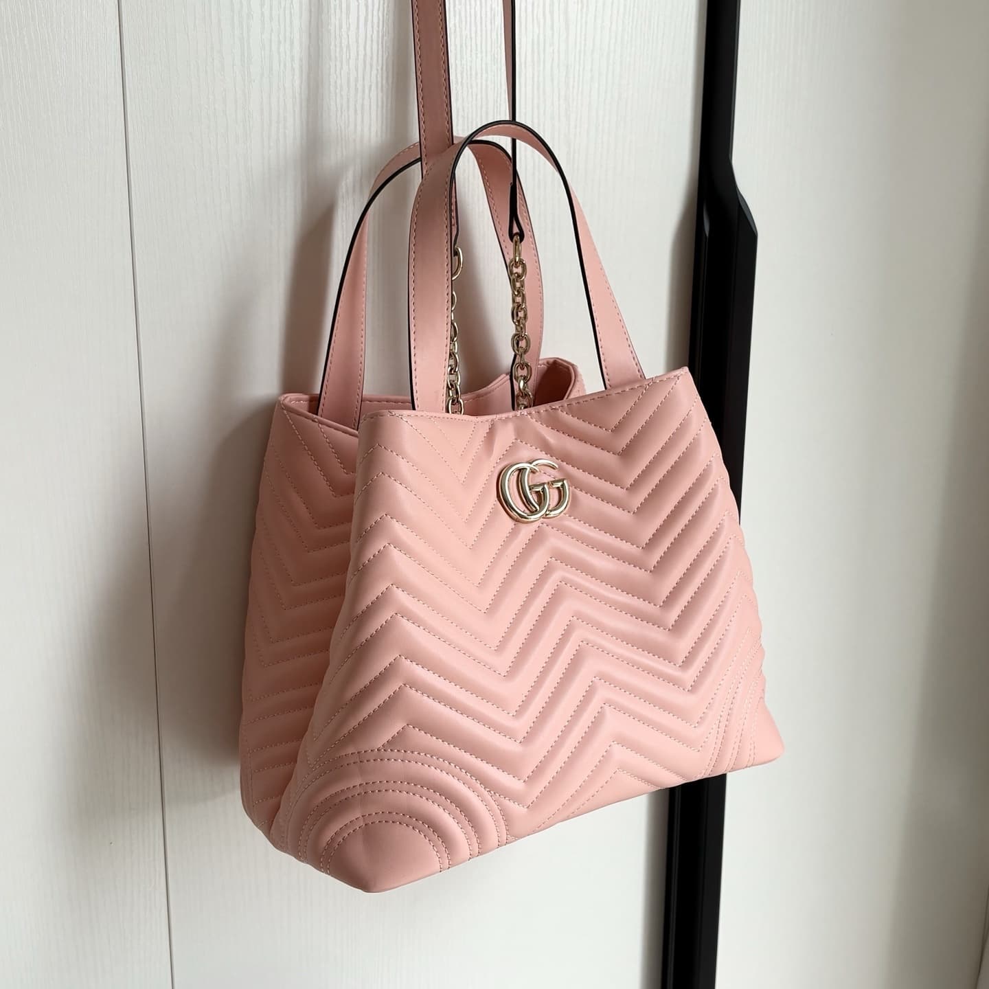 GUCCI BETTY MEDIUM TOTE BAG PALE PINK MATELASSE 28CM 847387 AAFA1 6823 - Image 6
