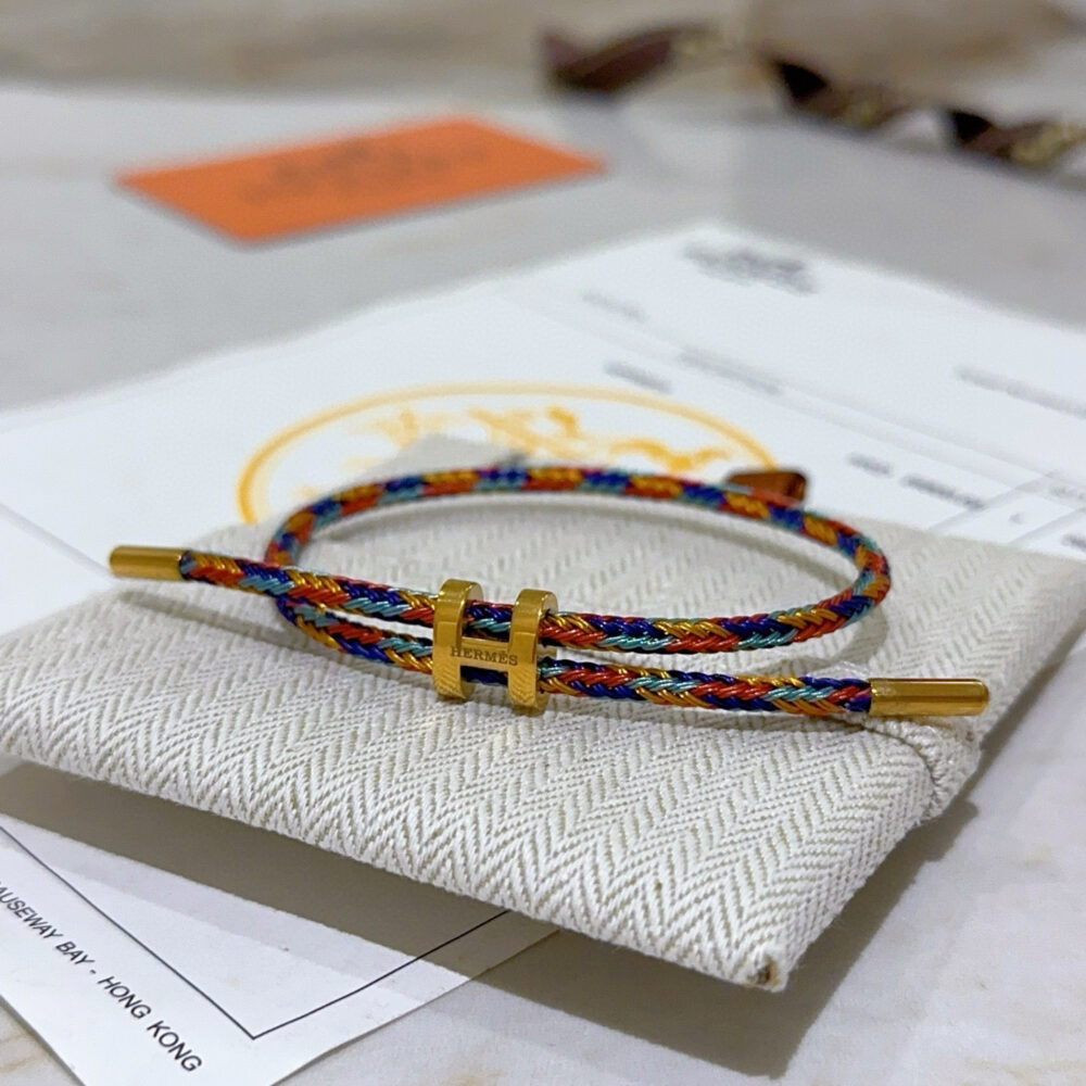 Alternative view of HERMES ROPE CHAIN BRACELET MULTICOLOR