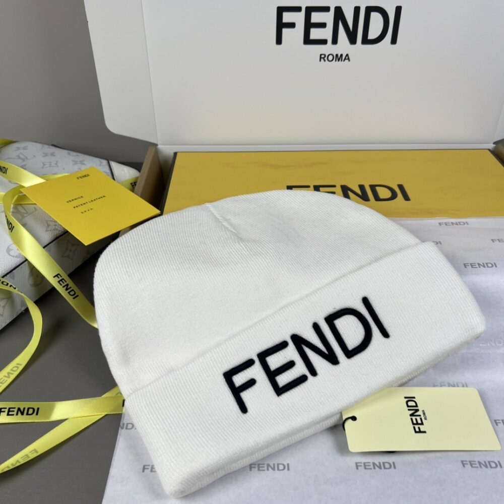 Alternative view of FENDI WOOL HAT WHITE FXQ056AI4FF05WL