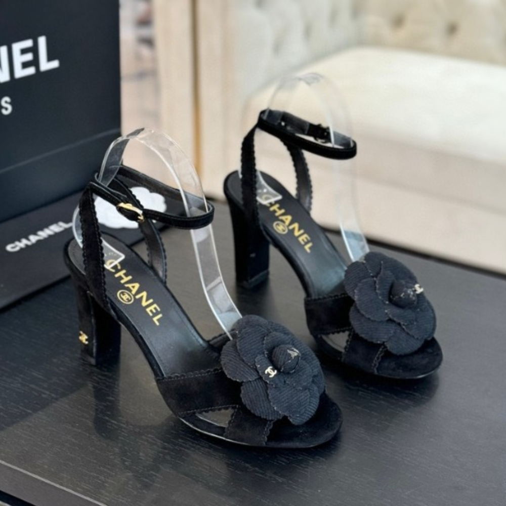 Alternative view of [SUPER VIP 1:1] CHANEL INTERLOCKING CC LOGO SANDALS BLACK