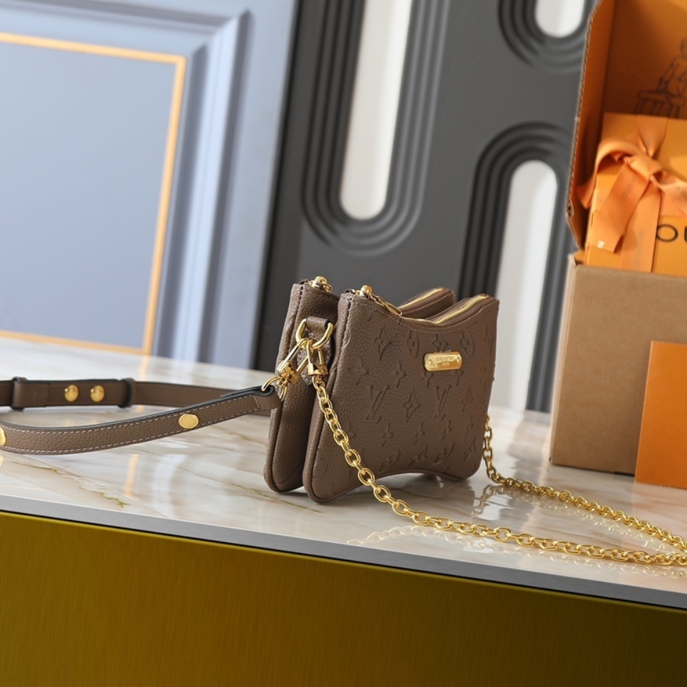 LOUIS VUITTON POCHETTE LIV SMOKE BROWN 24CM M25816 - Image 3