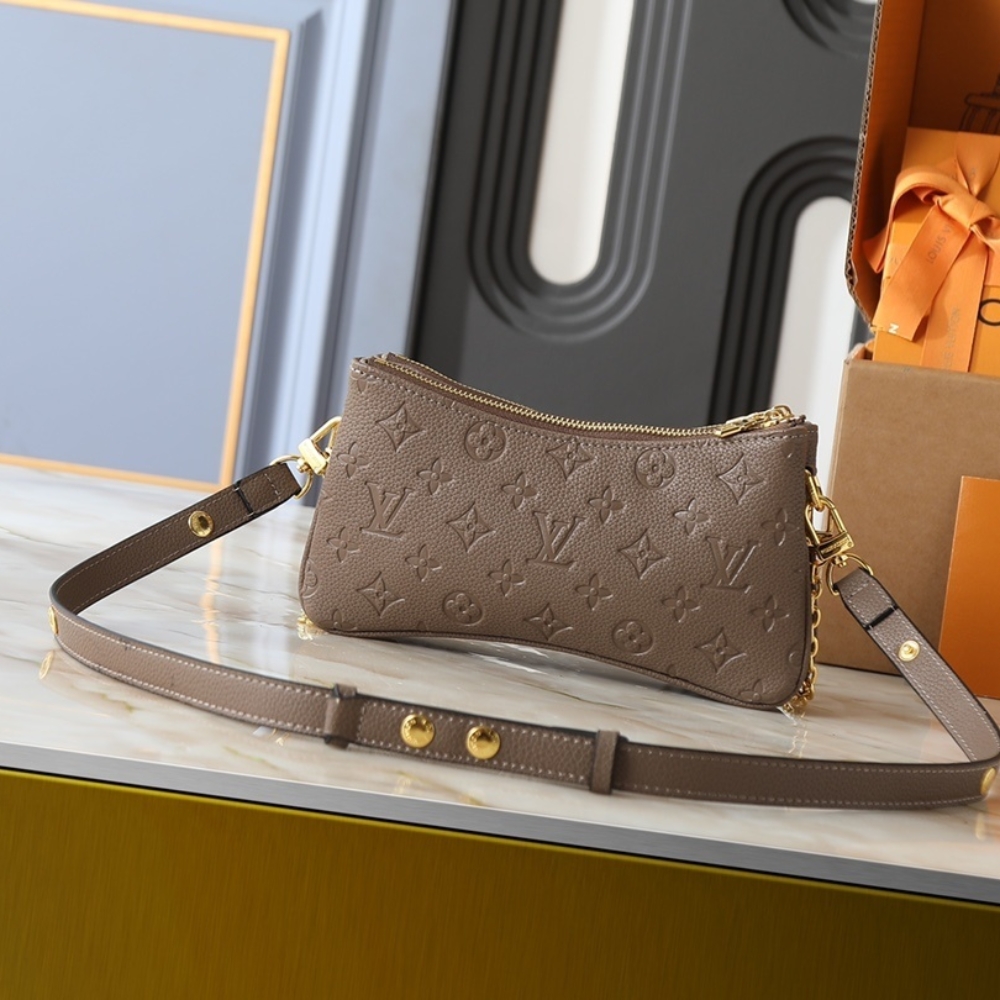 LOUIS VUITTON POCHETTE LIV SMOKE BROWN 24CM M25816 - Image 4