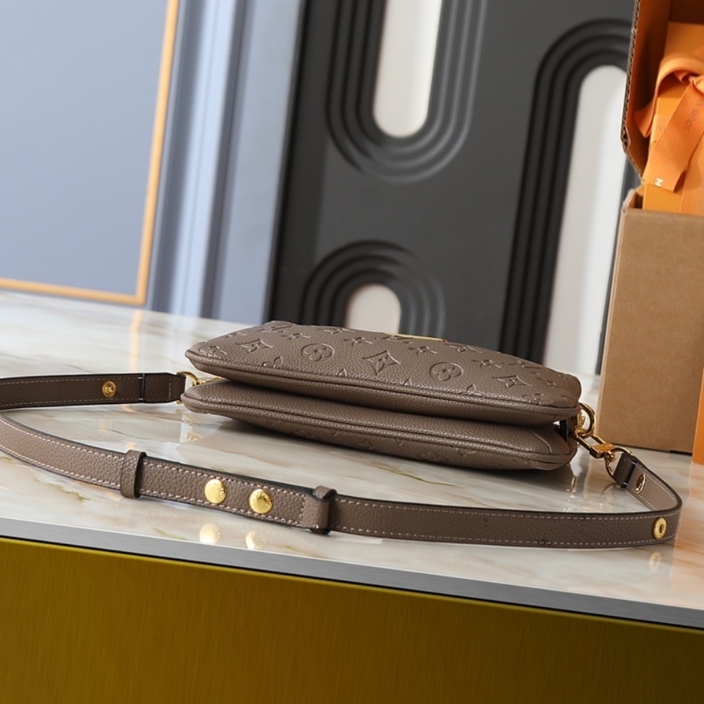 LOUIS VUITTON POCHETTE LIV SMOKE BROWN 24CM M25816 - Image 5