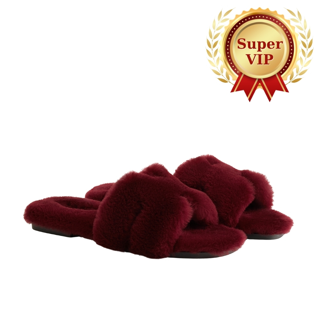 [SUPER VIP 1:1] HERMES ORAN SANDAL ROUGE H BURGUNDY H231288Z L1350