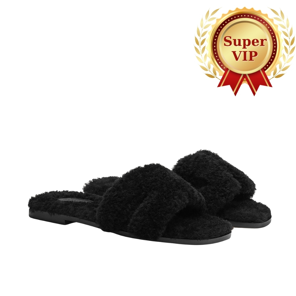 [SUPER VIP 1:1] HERMES ORAN SANDAL ROUGE H BLACK H212178Z 02370