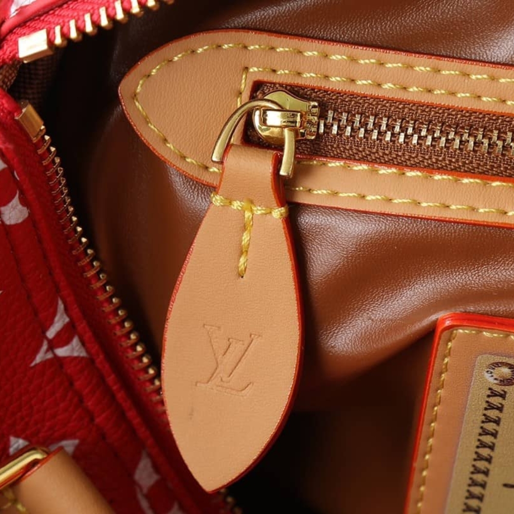 LOUIS VUITTON SPEEDY P9 BANDOULIÈRE 25 AUTRES CUIR MONOGRAM RED 25CM M24425 - Image 6