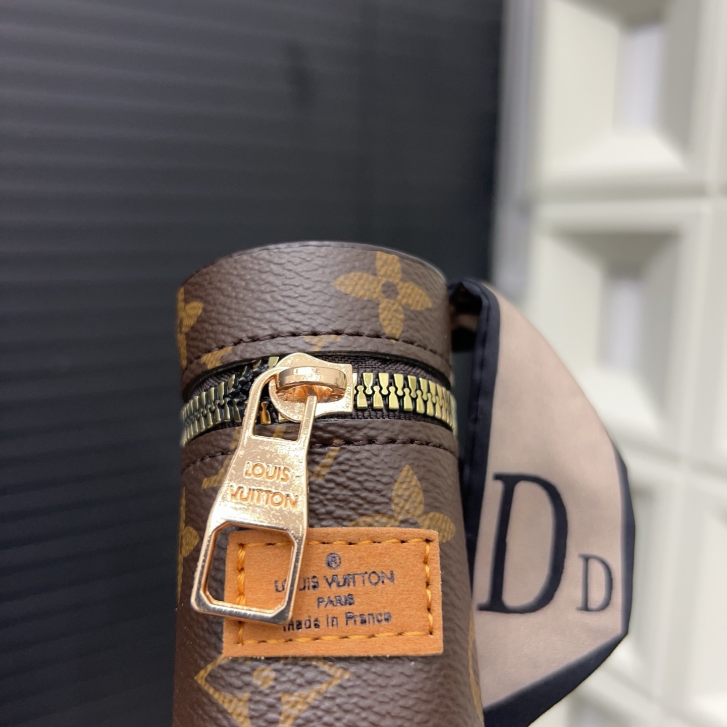 GIFT SET: LOUIS VUITTON POCHETTE MÉTIS EAST WEST BROWN WITH MINI KEYCHAIN & LABUBU ACCESSORIES - Image 8