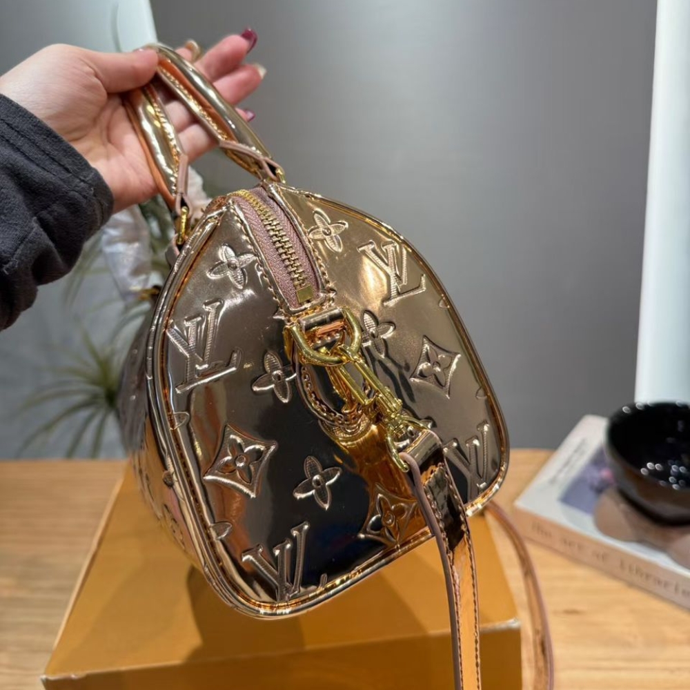 LOUIS VUITTON SPEEDY BANDOULIÈRE 20 COPPER GOLD 20CM M26497 - Image 5