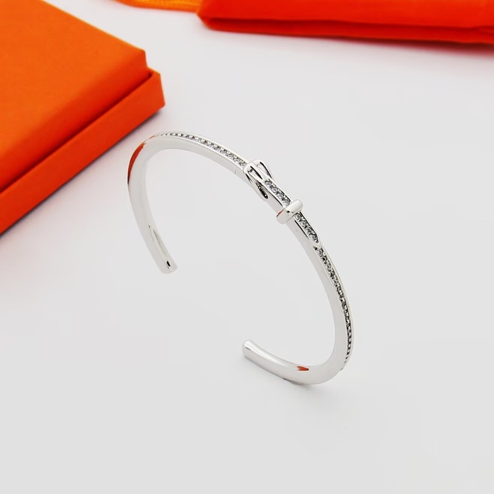 Alternative view of HERMES ETRIVIERE BRACELET WHITE GOLD H124407B 0015