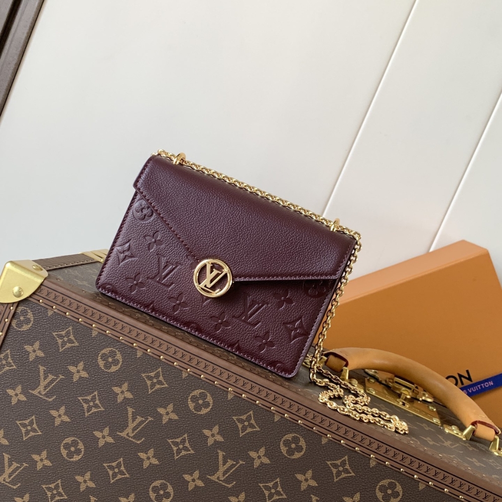 Alternative view of [SUPER VIP 1:1] LOUIS VUITTON WALLET ON CHAIN ROSY GRENAT RED 19CM M25814