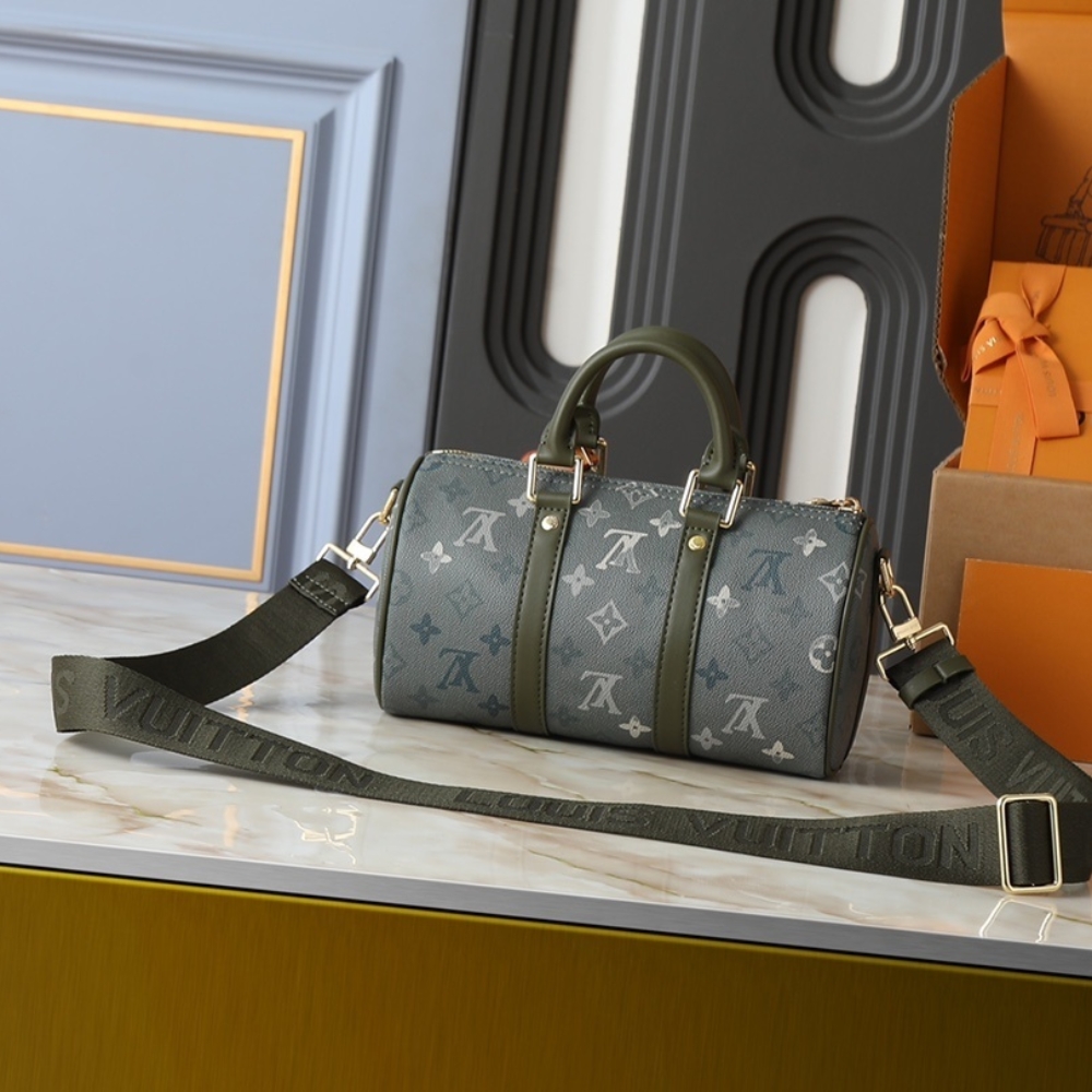 LOUIS VUITTON KEEPALL BANDOULIÈRE 25 KHAKI 25CM M26930 - Image 4