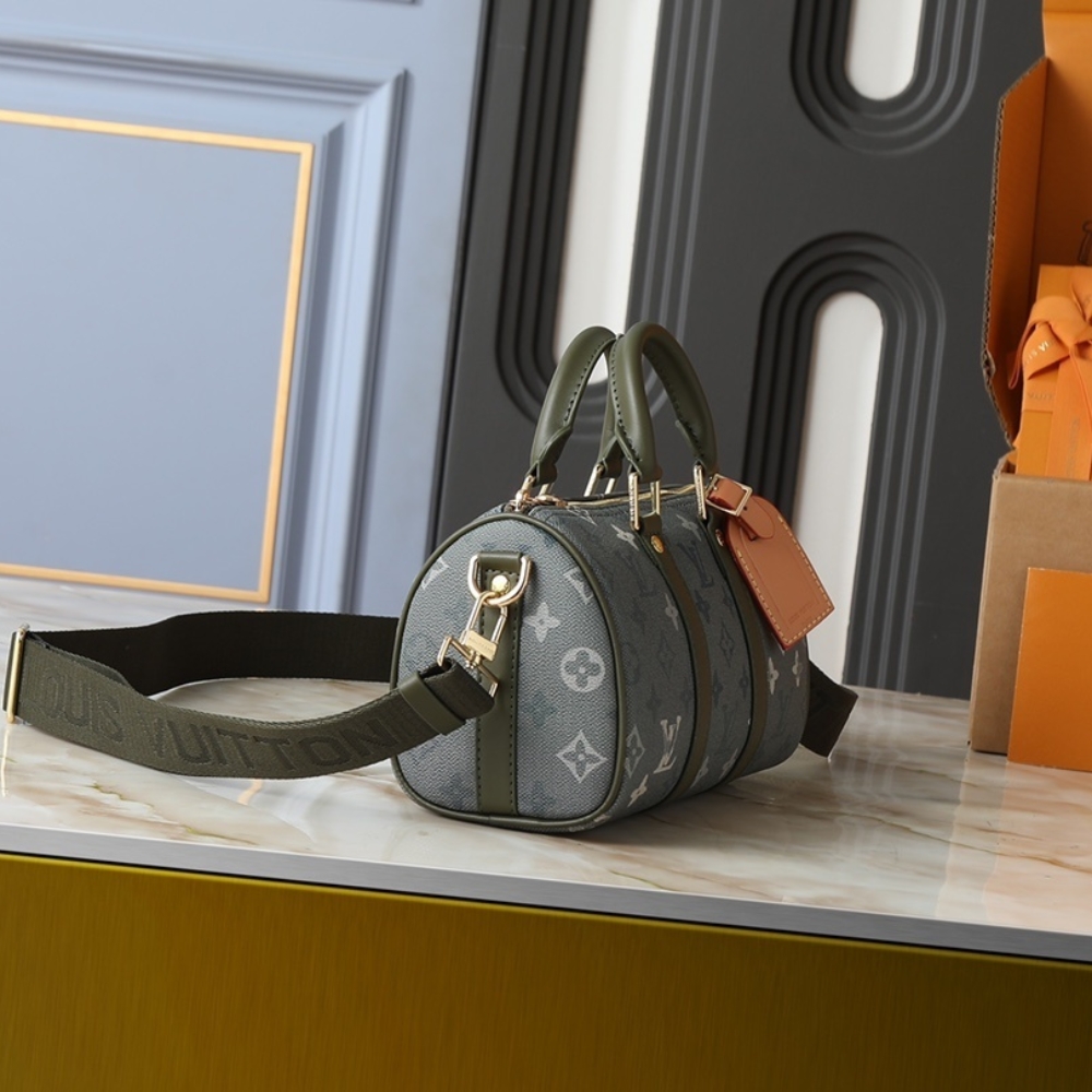 LOUIS VUITTON KEEPALL BANDOULIÈRE 25 KHAKI 25CM M26930 - Image 3