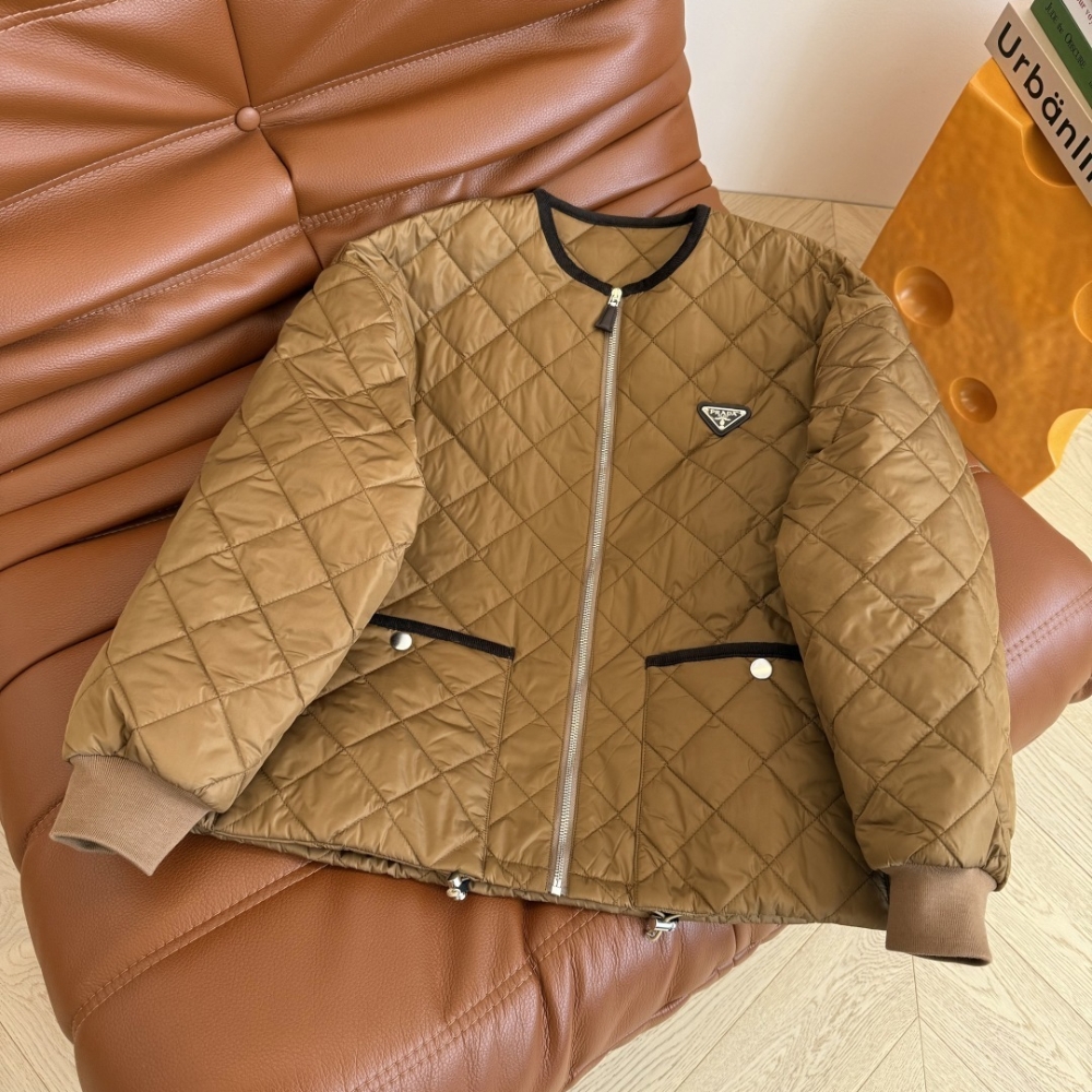 Alternative view of PRADA QUILTED LIGHTWEIGHT RE NYLON JACKET CORK BEIGE 292167 1WQ9 F0594 S OOO