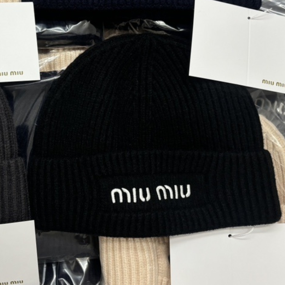 Alternative view of MIUMIU WOOL BEANIE BLACK 5HC375 2CSF F0967