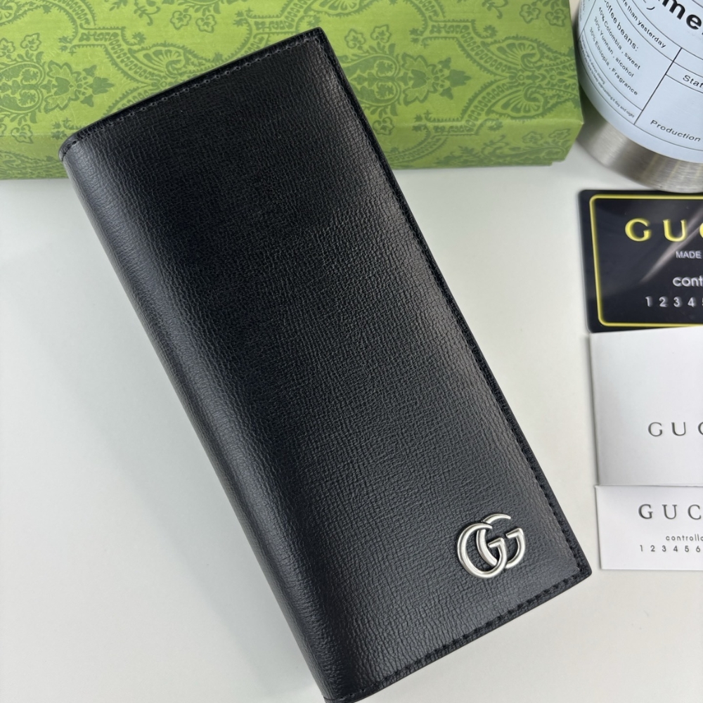 Alternative view of GUCCI GG MARMONT LONG WALLET SILVER METAL BLACK 18CM 835054 AAE07 1000