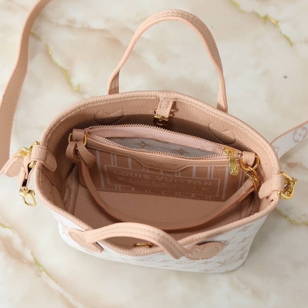 LOUIS VUITTON NEVERFULL BANDOULIÈRE INSIDE OUT BB MONOGRAM DUNE 26CM - Image 10