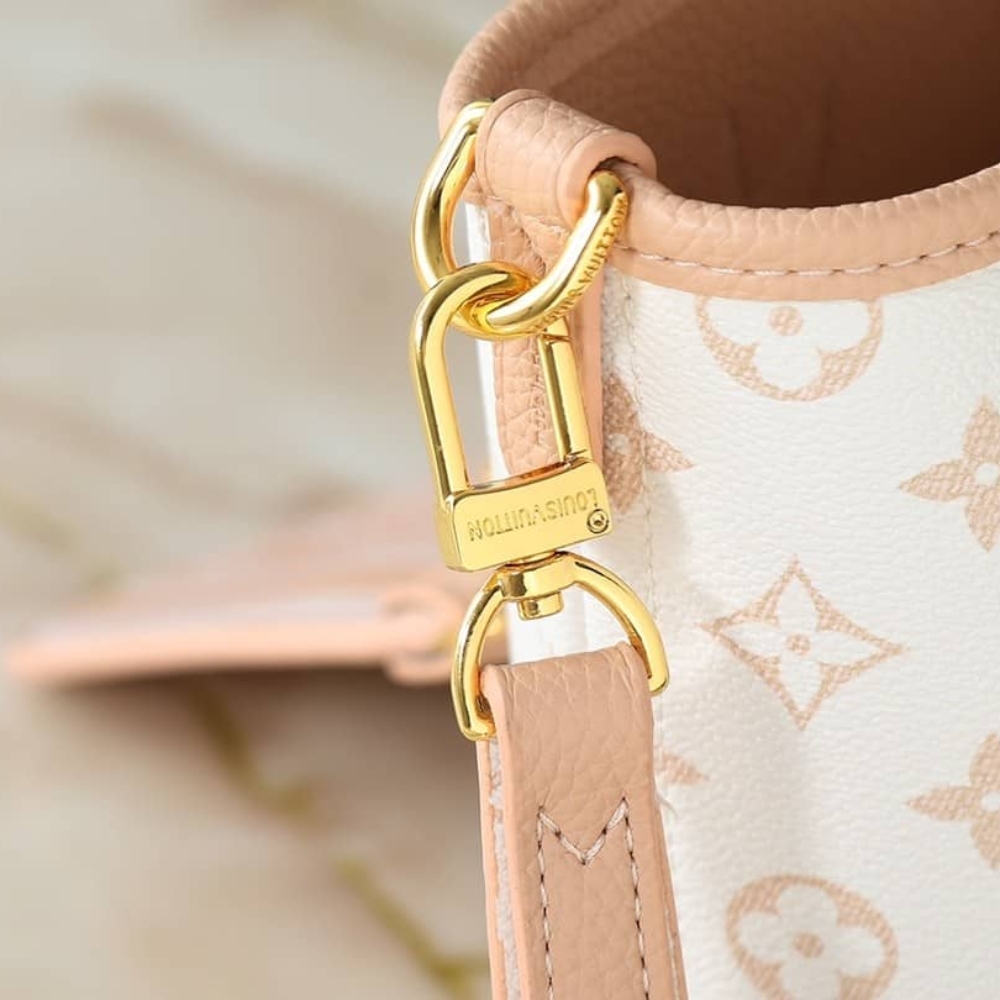 LOUIS VUITTON NEVERFULL BANDOULIÈRE INSIDE OUT BB MONOGRAM DUNE 26CM - Image 6