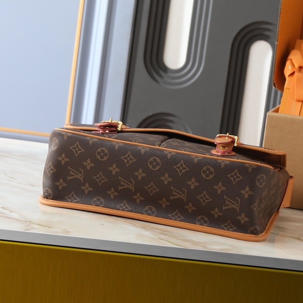 LOUIS VUITTON SATCHEL MESSENGER MONOGRAM BROWN 35CM M14723 - Image 5