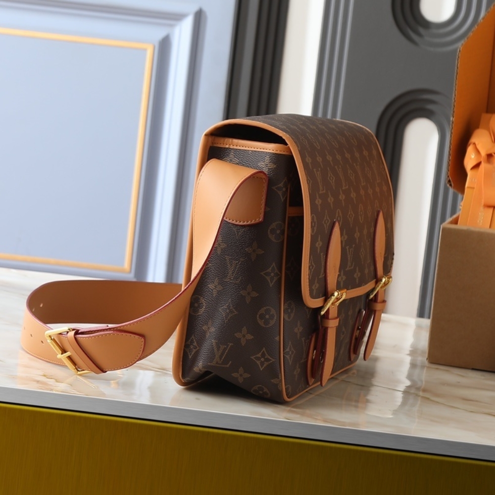 LOUIS VUITTON SATCHEL MESSENGER MONOGRAM BROWN 35CM M14723 - Image 3