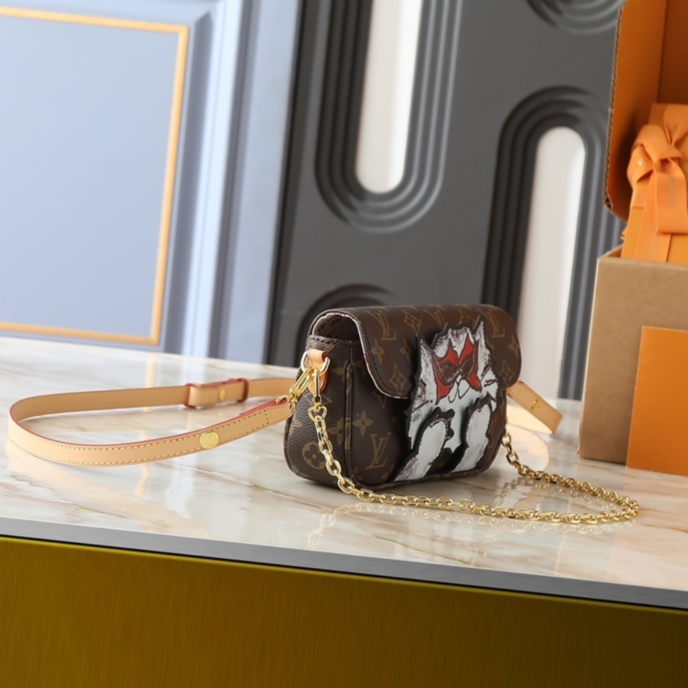 LOUIS VUITTON IVY BAG MONOGRAM PATTERN BROWN 23CM M15148 - Image 3