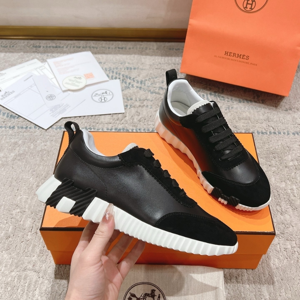 Alternative view of HERMES BOUNCING SNEAKER BLACK AND WHITE H221898ZH01400