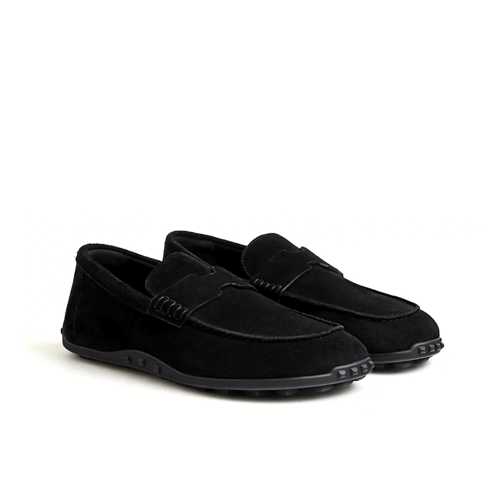 HERMES LAZY LOAFER BLACK H252020Z 02395