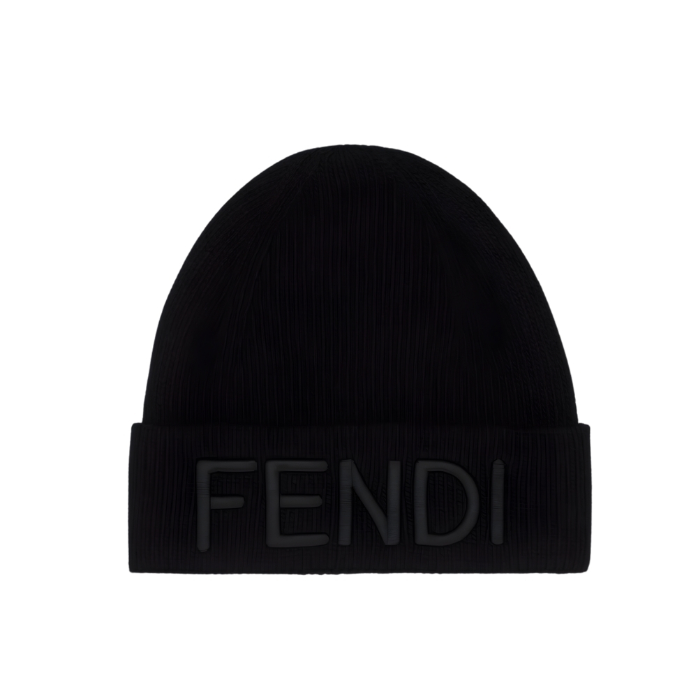 FENDI WOOL HAT BLACK FXQ356ATQ9F0QA1