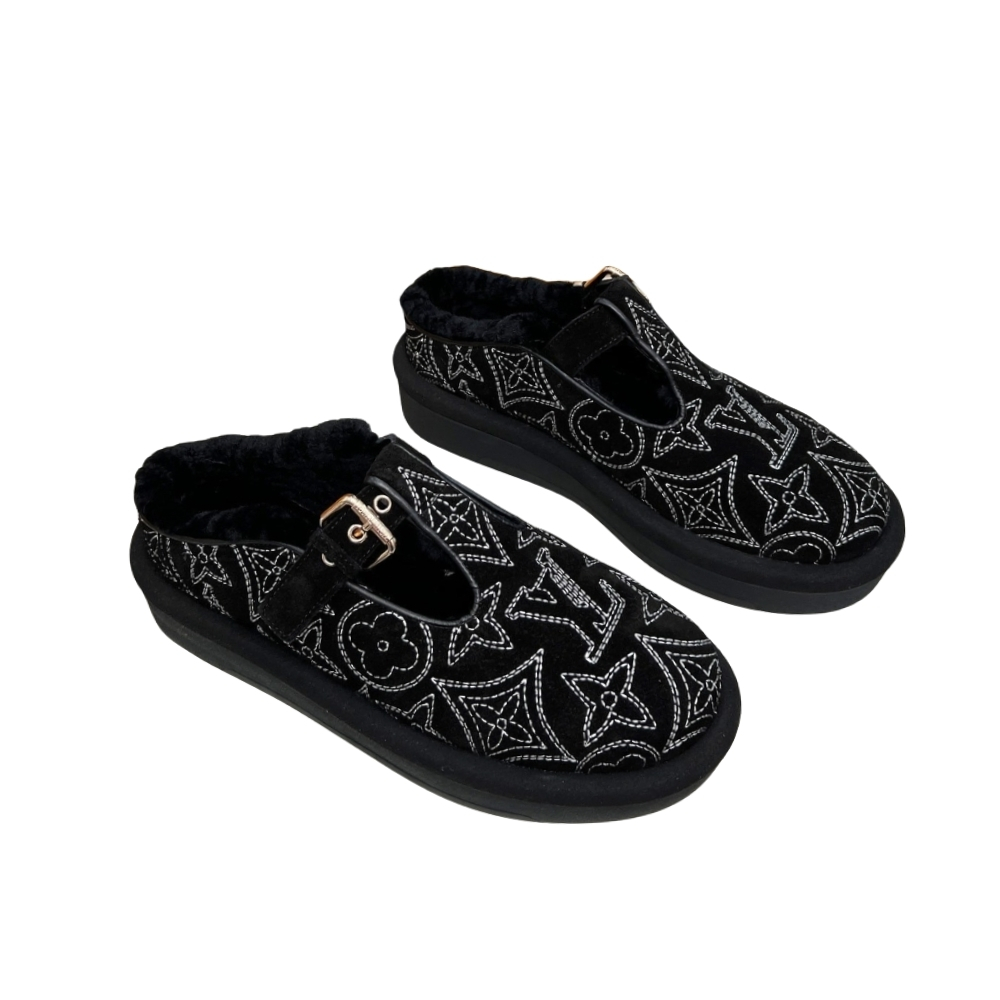 LOUIS VUITTON COLORADO COMFORT MARY JANES BLACK 1AIGKJ