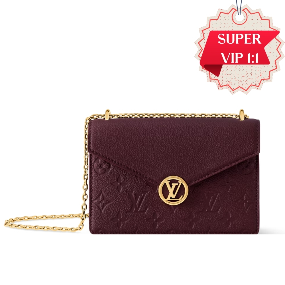 [SUPER VIP 1:1] LOUIS VUITTON WALLET ON CHAIN ROSY GRENAT RED 19CM M25814