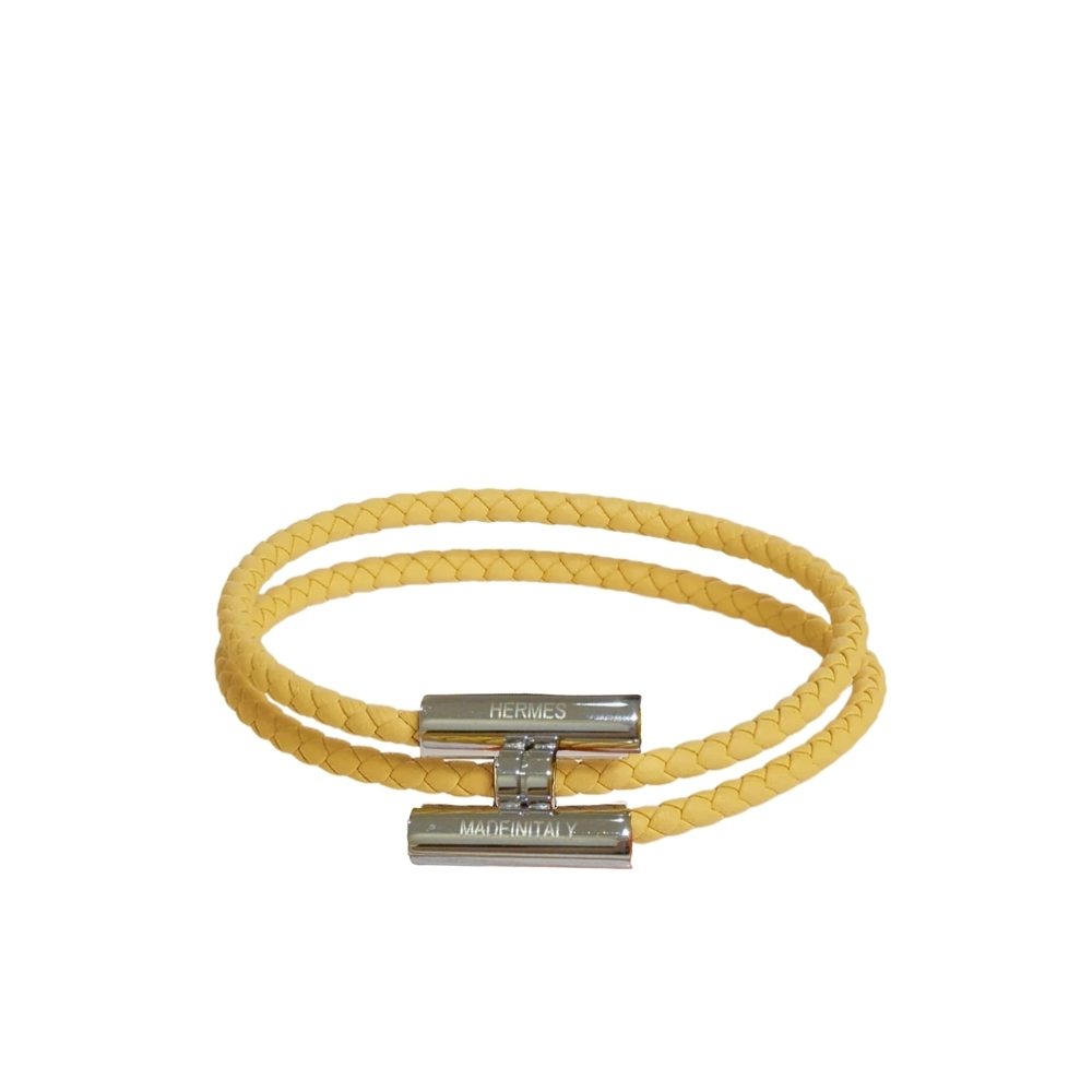 HERMES TOURNIS TRESSE BRACELET YELLOW H068406FP9OT3