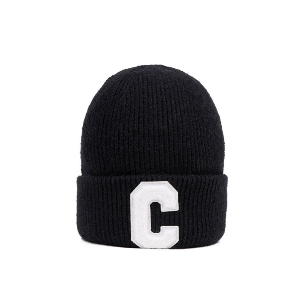 CELINE INITIAL BEANIE BLACK 2AG50378U 38NO