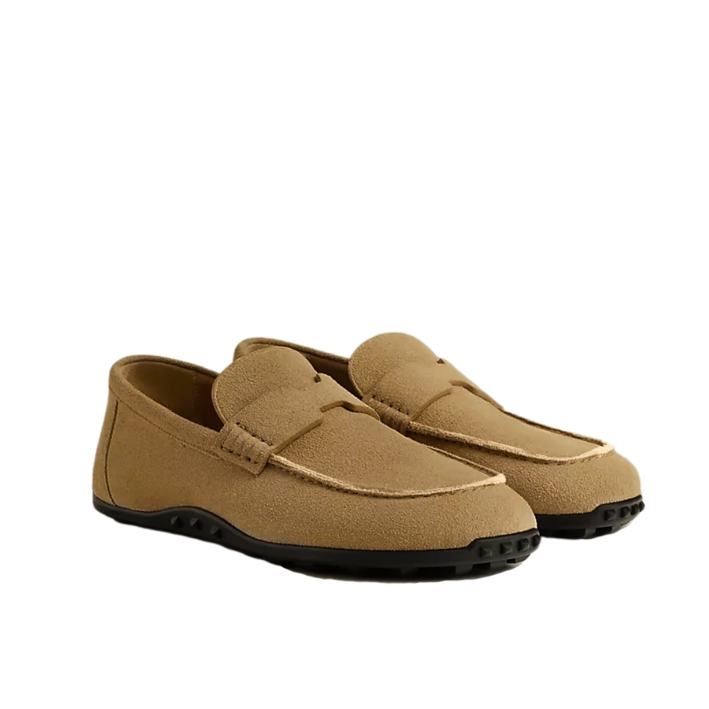 HERMES LAZY LOAFER BROWN
