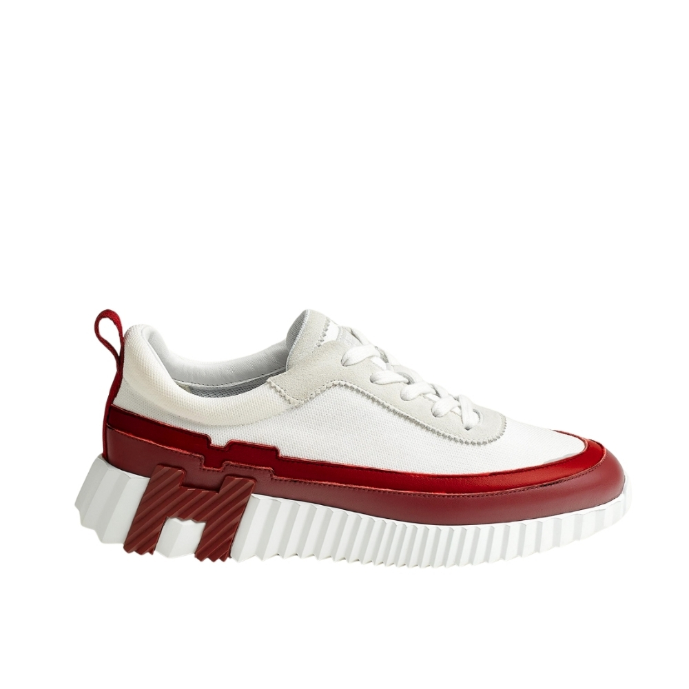 HERMES BOUNCING SNEAKER RED AND WHITE H242087Z 91360