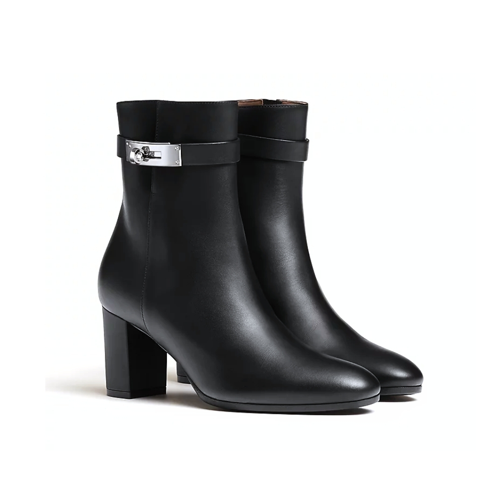 HERMES SAINT GERMAIN ANKLE BOOT BLACK H182102Z 02360