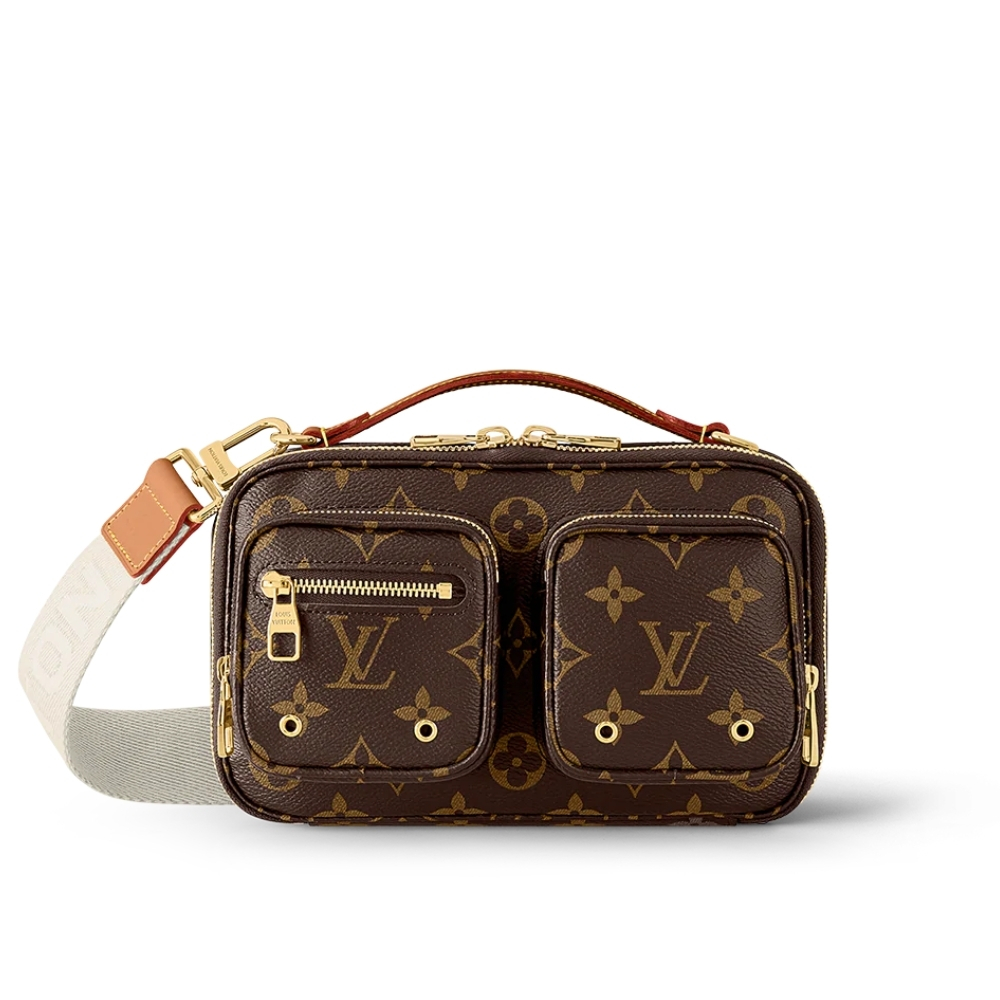 LOUIS VUITTON UTILITY CROSSBODY BAG BROWN 18CM M80446
