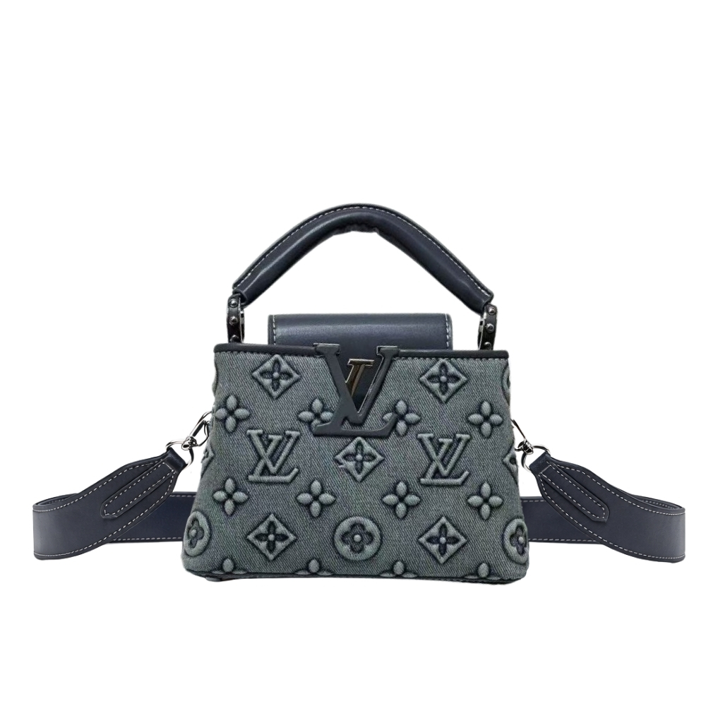 Louis Vuitton Capucines Mini Denim Dark Blue 21Cm