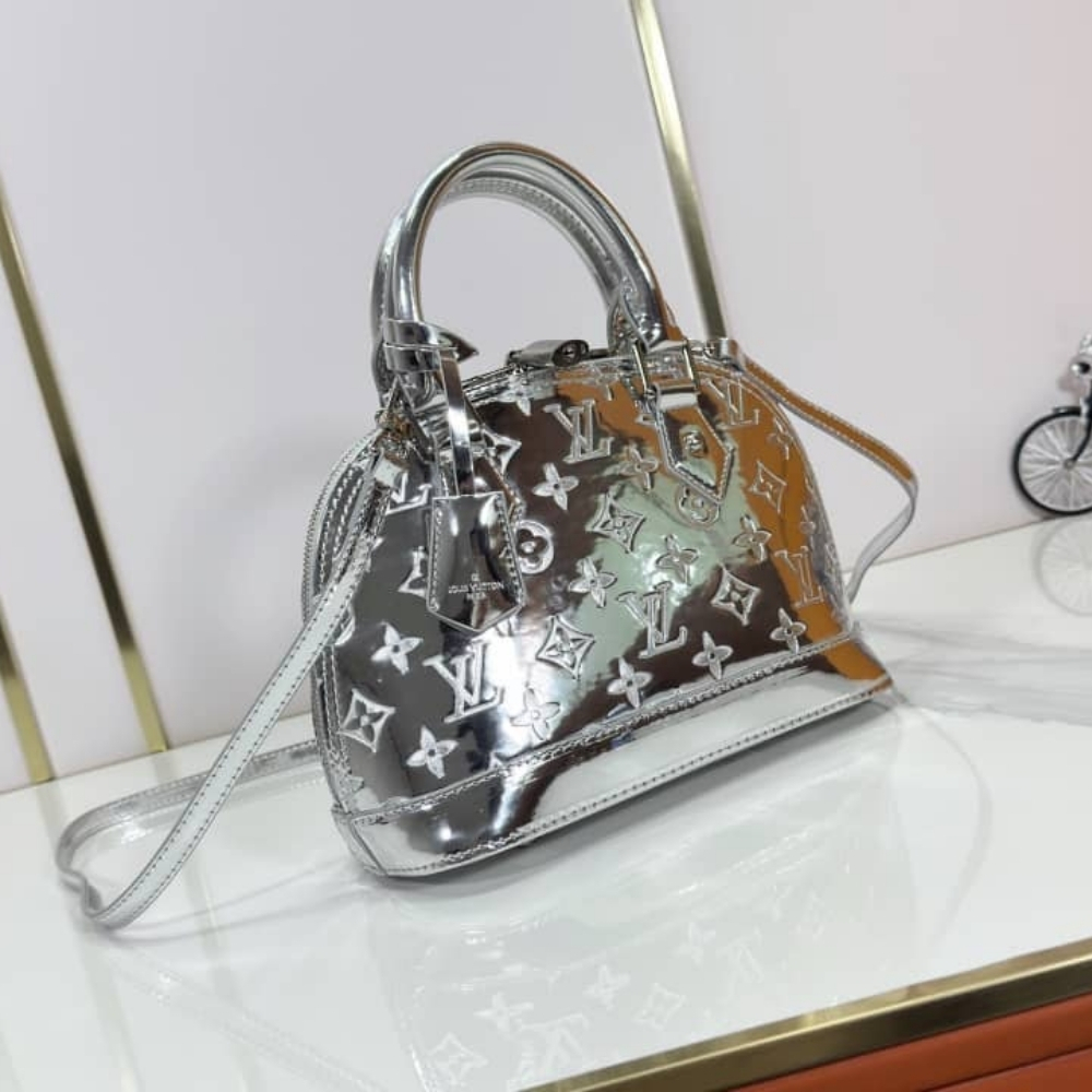 LOUIS VUITTON ALMA BB SILVER 23CM M26335 - Image 3