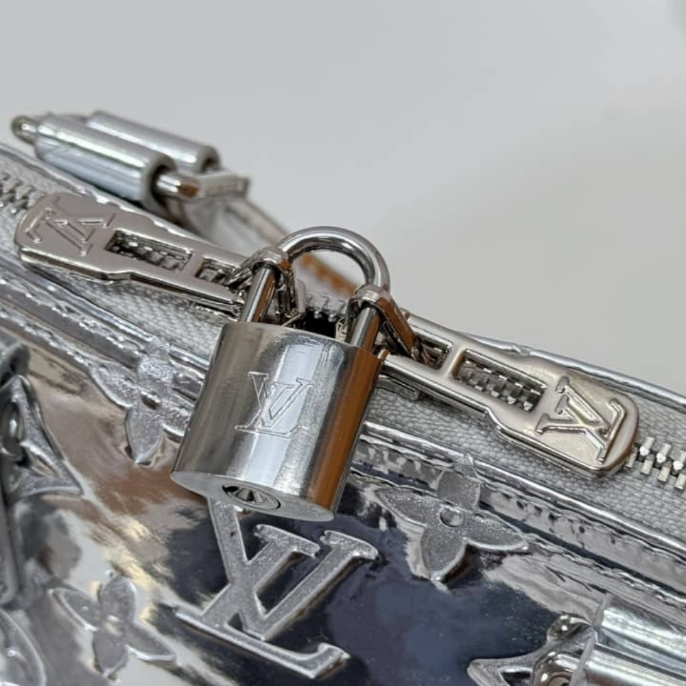 LOUIS VUITTON ALMA BB SILVER 23CM M26335 - Image 7