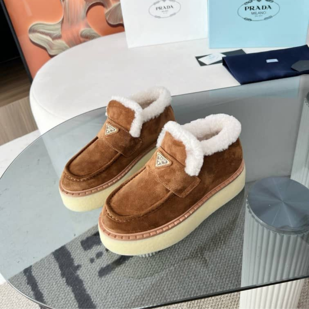 Alternative view of PRADA SUEDE LOAFERS CINNAMON 1D717N X0O F0401 F ZG50