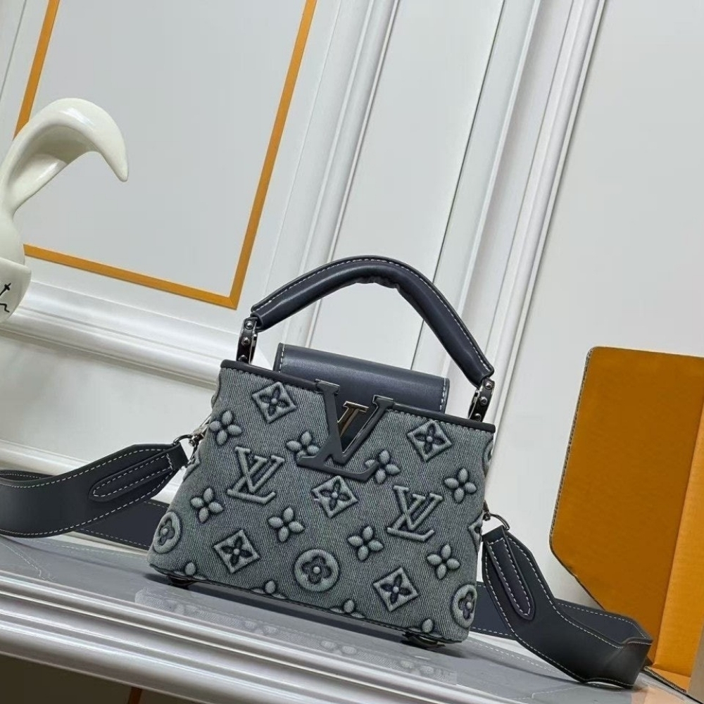 Alternative view of Louis Vuitton Capucines Mini Denim Dark Blue 21Cm