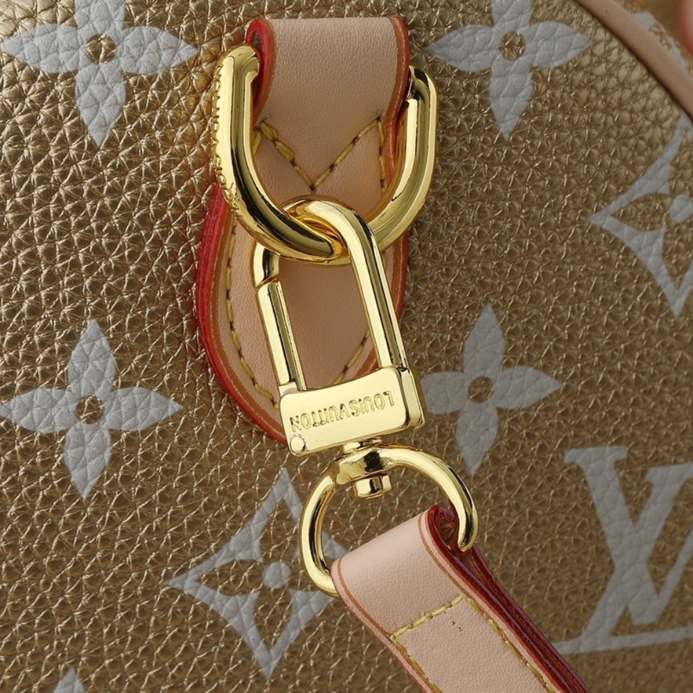 LOUIS VUITTON SPEEDY P9 BANDOULIÈRE 30 KINSUGI GOLD 30CM M15283 - Image 8